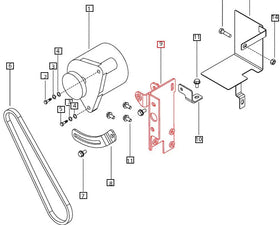 Mahindra Tractor Alternator Bracket 006015882D91 Mahindra