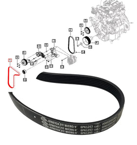 Mahindra Tractor Alternator / Fan Belt 006032015v1 Mahindra