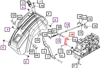 Mahindra Tractor Arm, Feedback 10032409AG0 Mahindra Direct Parts