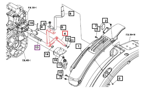 Mahindra Tractor Arm, Rear Pto 19487772AG0 Mahindra Direct Parts