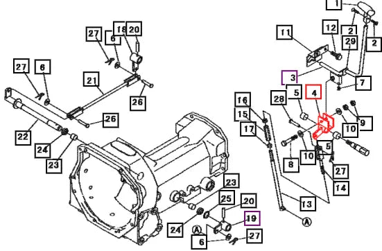 Mahindra Tractor Arm, Shuttle 19571789AG0 Mahindra Direct Parts