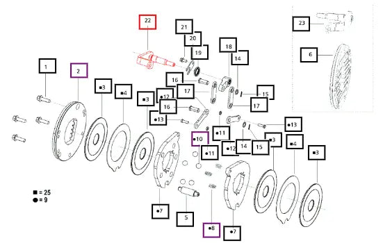 Mahindra Tractor Assly Of Brake Lever And Brake Shaft L.h 000016152P04 Mahindra Direct Parts