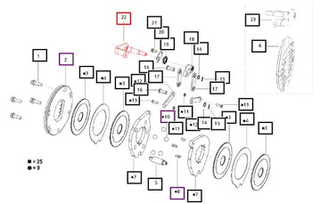 Mahindra Tractor Assly Of Brake Lever And Brake Shaft L.h 000016152P04 Mahindra Direct Parts
