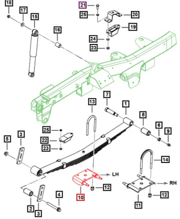 Mahindra Tractor Assy Spring Clip Plate Shaft Rh Ngcs 0084814 Mahindra Direct Parts