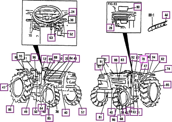 Mahindra Tractor Aux., Hyd. Mark - T=0.05 12105300040 Mahindra Direct Parts