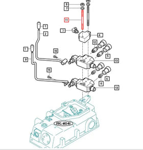 Mahindra Tractor Auxiliary Hydraulic Control Valve Stud 16735080890 Mahindra