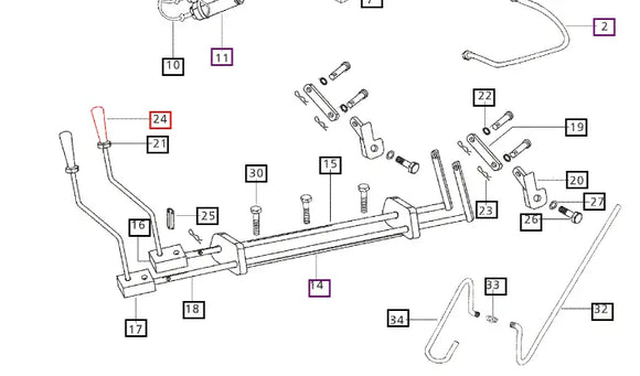 Mahindra Tractor Auxiliary Valve Knob 007200778C1 Mahindra Direct Parts