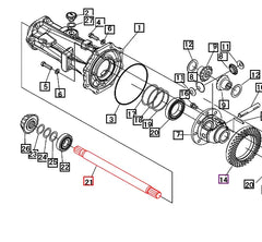 Mahindra Tractor Axle Differential Shaft 10302128000
