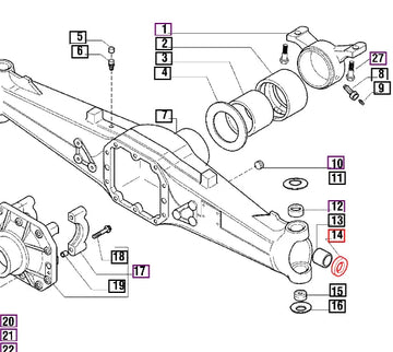 Mahindra Tractor Axle Ring Seal 006500346C2 Mahindra Direct Parts