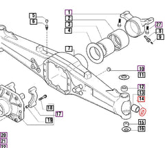 Mahindra Tractor Axle Ring Seal 006500346C2
