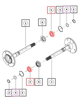 Mahindra Tractor Axle Shaft Bearing SP010110009 Mahindra Direct Parts