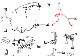Mahindra Tractor B-post Wiring Harness E007701985D91 Mahindra Direct Parts