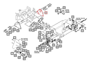 Mahindra Tractor Backhoe Adapter Weldment LH AME847050 Mahindra