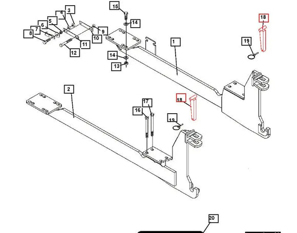 Mahindra Tractor Backhoe Attachment Pin Mahindra Direct Parts