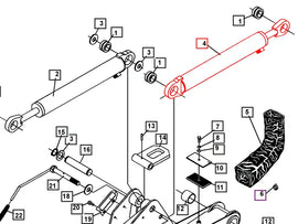 Mahindra Tractor Backhoe Boom Cylinder ATI86231 Mahindra Direct Parts