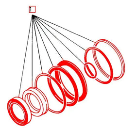 Mahindra Tractor Backhoe Boom Cylinder Seal Kit ATI45618 Mahindra Direct Parts