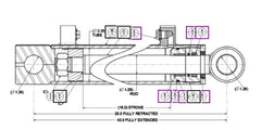 Mahindra Tractor Backhoe Bucket Cylinder Seal Kit AME904955