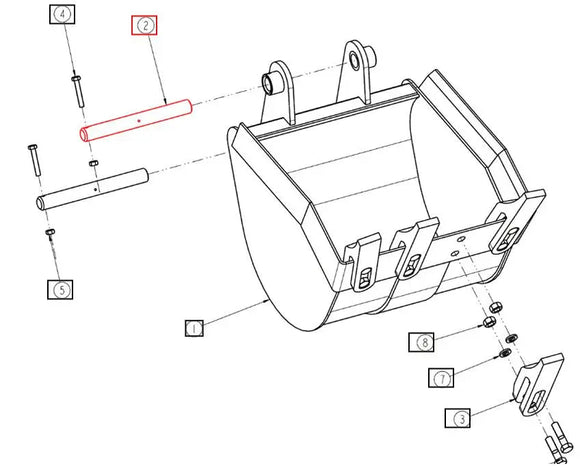 Mahindra Tractor Backhoe Bucket Pin Mahindra Direct Parts