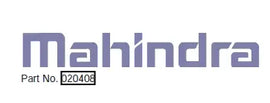 Mahindra Tractor Backhoe Decal - Boom AME020408 Mahindra Direct Parts