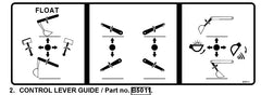 Mahindra Tractor Backhoe Decal Control Lever Guide ANSB5011