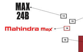 Mahindra Tractor Backhoe Decal Mahindra Max KMW05953216 Mahindra Direct Parts