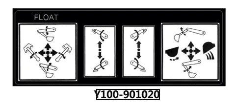 Mahindra Tractor Backhoe Decal Y100-901020 Mahindra Direct Parts