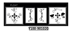 Mahindra Tractor Backhoe Decal Y100-901020 Mahindra Direct Parts