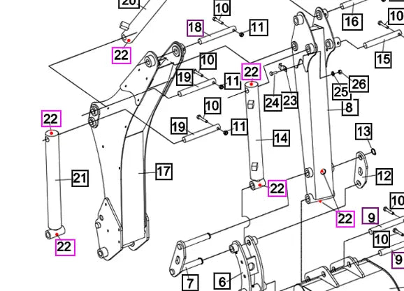 Mahindra Tractor Backhoe Grease Nipple 0231-060000 Mahindra Direct Parts
