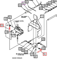 (Limited Availability) Mahindra Tractor Backhoe Hydraulic Hose with Sleeve 3/8x22 AME017325
