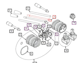 Mahindra Tractor Backhoe Joystick Handle KMW14093195 Mahindra Direct Parts