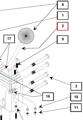 Mahindra Tractor Backhoe LH Left Joystick Assembly KMW14093088 Mahindra Direct Parts