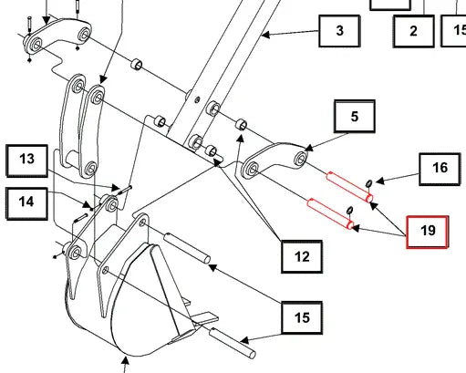 Mahindra Tractor Backhoe Pin 100x7.625 KMW05509764 Mahindra Direct Parts