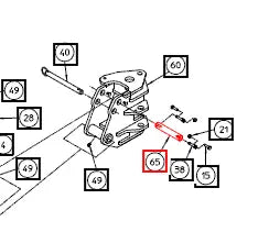 Mahindra Tractor Backhoe Pin 1x5-11/16 AME849101 Mahindra Direct Parts