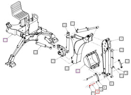 Mahindra Tractor Backhoe Pin  ANSBBK40B-5500 Mahindra