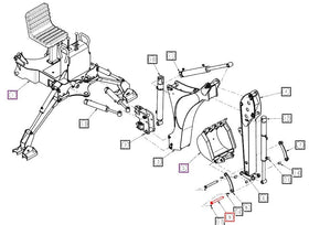 Mahindra Tractor Backhoe Pin  ANSBBK40B-5500 Mahindra