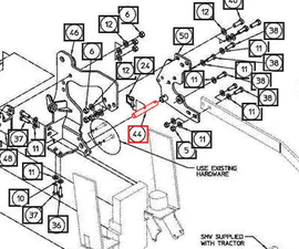 Mahindra Tractor Backhoe Pivot Pin AME849734 Mahindra Direct Parts