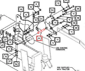 Mahindra Tractor Backhoe Pivot Pin AME849734 Mahindra Direct Parts