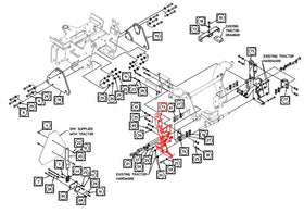 Mahindra Tractor Backhoe RH Mount Weldment AME847015 Mahindra