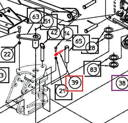 Mahindra Tractor Backhoe Retainer Pin AME013473 Mahindra Direct Parts