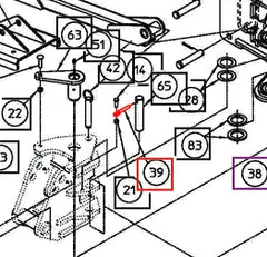 Mahindra Tractor Backhoe Retainer Pin AME013473
