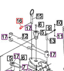 Mahindra Tractor Backhoe Ring Pin 1461-006042 Mahindra Direct Parts