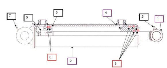 Mahindra Tractor Backhoe Seal Kit KMW05902116 Mahindra Direct Parts