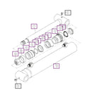 Mahindra Tractor Backhoe Stabilizer Cylinder KMW31702035 Mahindra Direct Parts