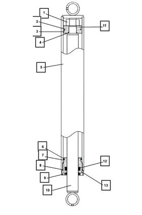Mahindra Tractor Backhoe Stabilizer Cylinder Seal Kit ATI45738 Mahindra Direct Parts