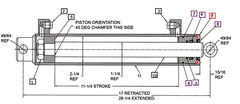 (Limited Availability) Mahindra Tractor Backhoe Stabilizer Cylinder Threaded Gland AME902584