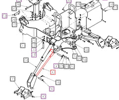 (Sold Out) Mahindra Tractor Backhoe Stabilizer Leg ANSBMF40-280A