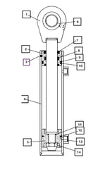 Mahindra Tractor Backhoe Swing Cylinder Seal Kit ATI45478