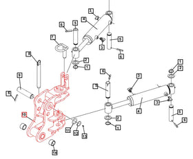 Mahindra Tractor Backhoe Swing Post ATI121040 Mahindra Direct Parts