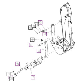 Mahindra Tractor Backhoe Thumb Assembly ANSANMTK7686 Mahindra Direct Parts