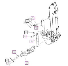 Mahindra Tractor Backhoe Thumb Assembly ANSANMTK7686